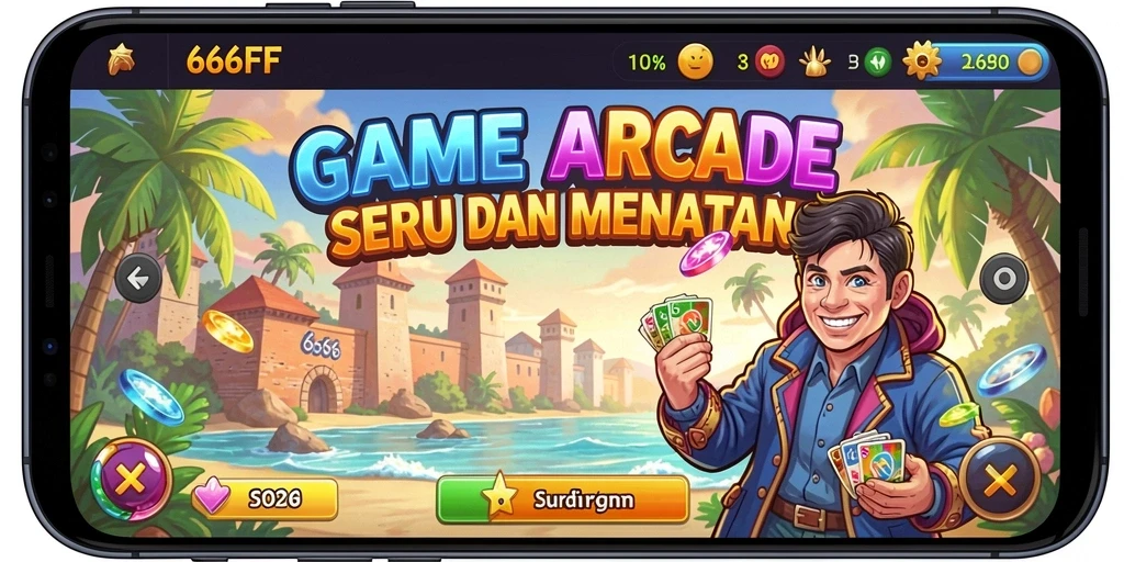 Tangkapan layar menampilkan gameplay menantang 666FF di level yang penuh aksi.
