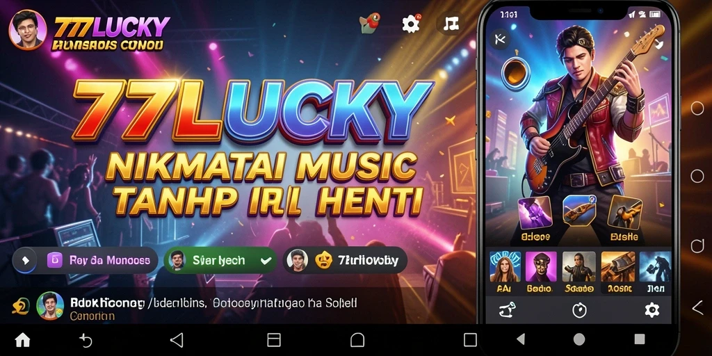 Screenshot gameplay <strong>777LUCKY</strong> menunjukkan pengalaman musik yang seru dan interaktif.