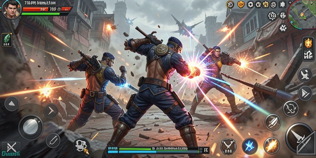 Screenshot gameplay 789RP yang menunjukkan aksi pertempuran seru.