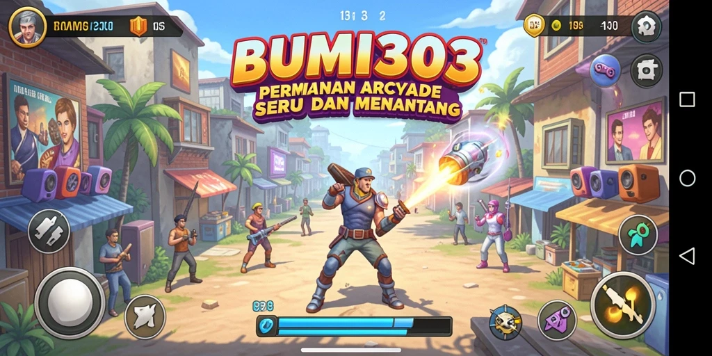 Tampilan gameplay seru dan menantang dari BUMI303.