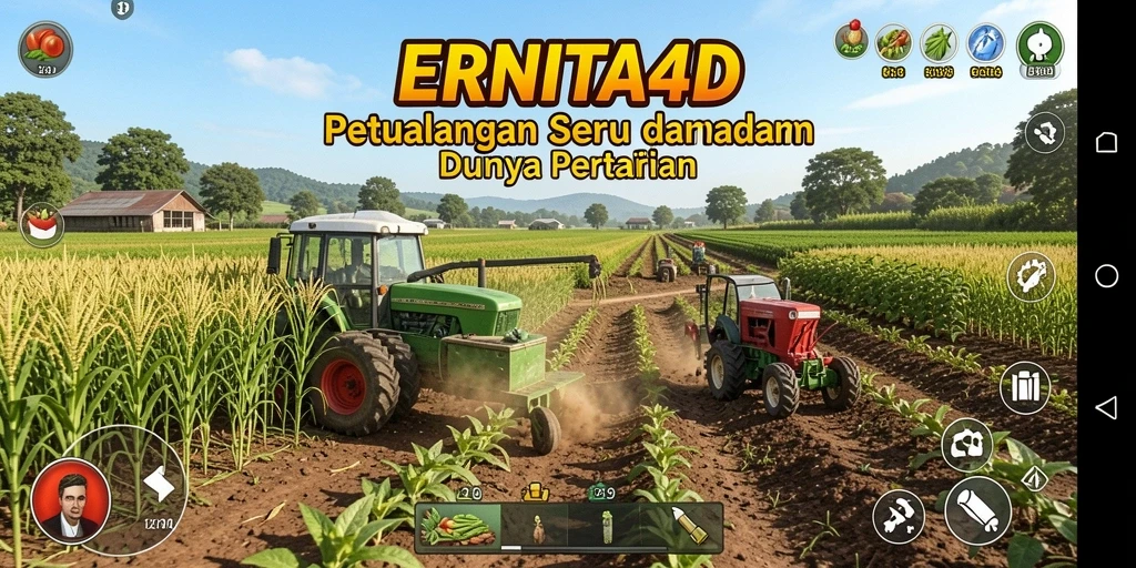 Tampilan gameplay Farming yang menarik di ERNITA4D.