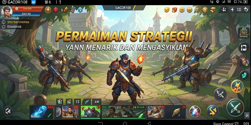 Tampilan gameplay menarik dan strategi mendalam GACOR108.