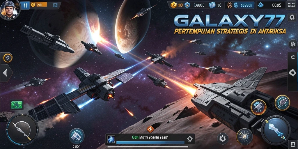 Menampilkan aksi pertempuran strategis di luar angkasa.