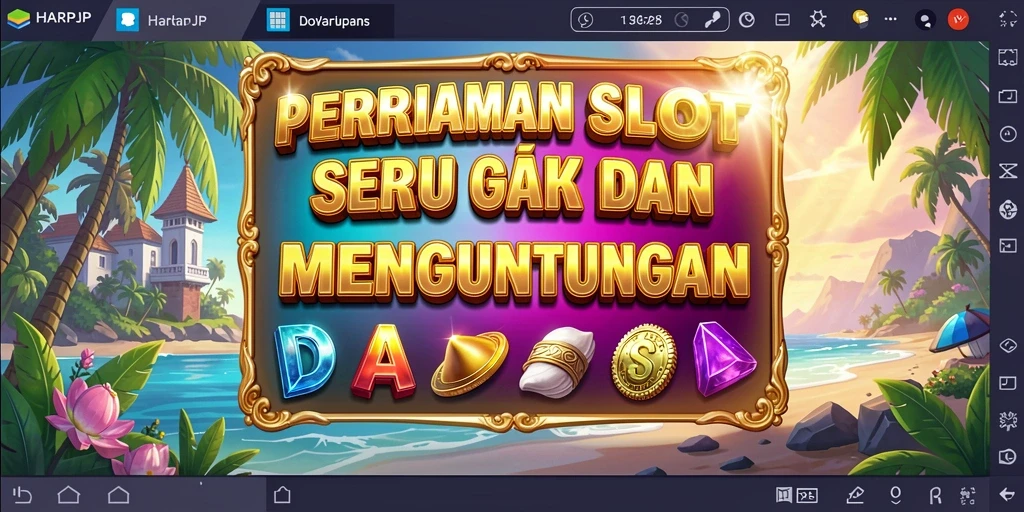 Tampilan gameplay menarik dari HARAPJP Slot.