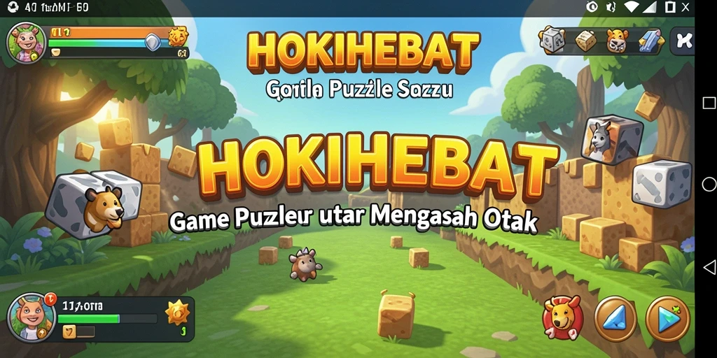 Gameplay HOKIHEBAT yang penuh teka-teki menantang.