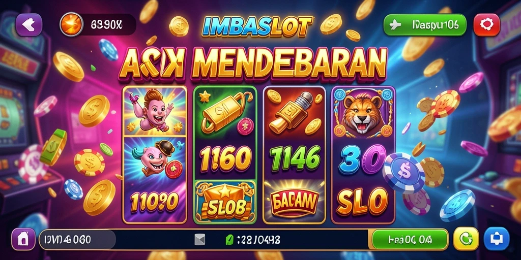 Tampilan gameplay menegangkan dari IMBASLOT dengan efek visual yang menakjubkan.