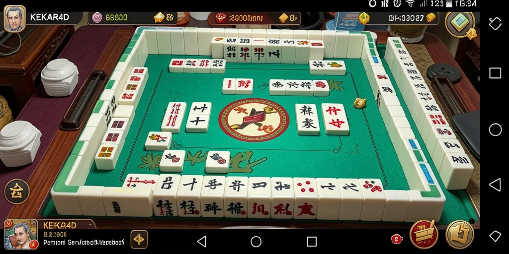 Tampilan seru gameplay Mahjong di KEKAR4D.