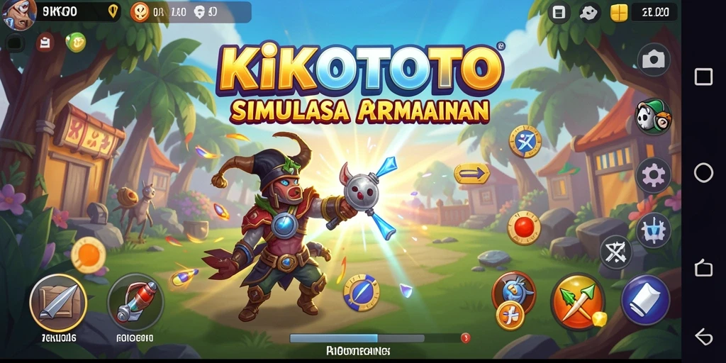 Screenshot gameplay KIKOTOTO dengan tampilan simulasi yang menarik.