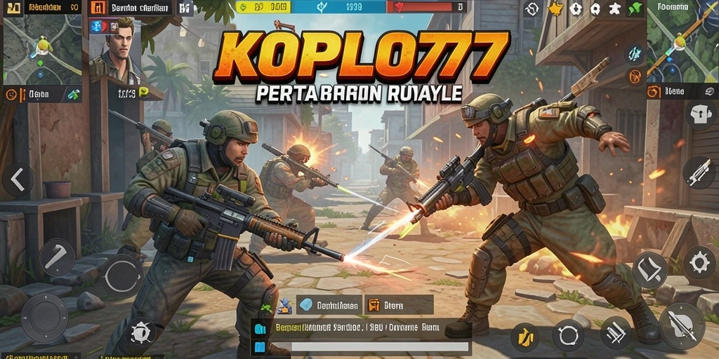 Tampilan gameplay seru KOPLO77 dalam pertempuran Battle Royale.