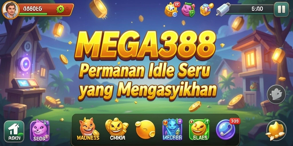 Tampilan gameplay MEGA388 yang menawan dalam genre Idle.