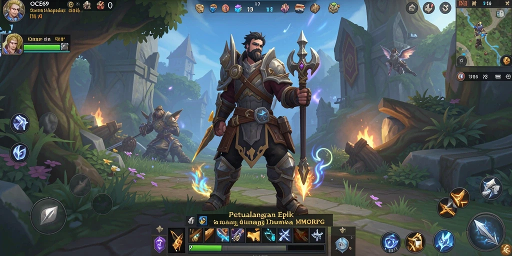 Screenshot gameplay OCE69 menampilkan petualangan seru di dunia MMORPG.