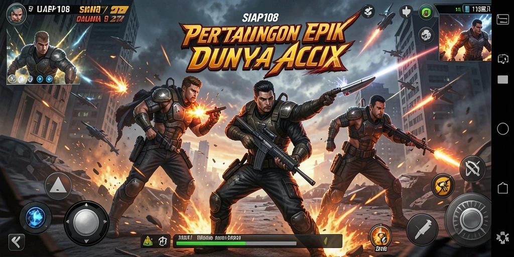 Screenshot dari gameplay SIAP108 yang menampilkan aksi menegangkan.